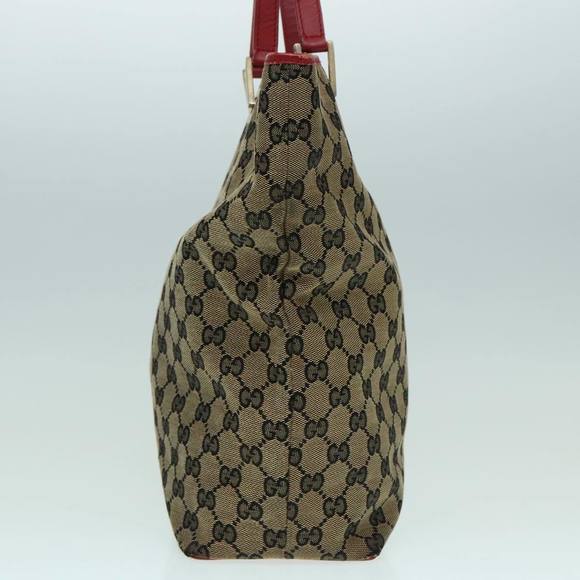 GUCCI GG Canvas Tote Bag Beige Gold 002 1098 Auth 94060 - Picture 4 of 16